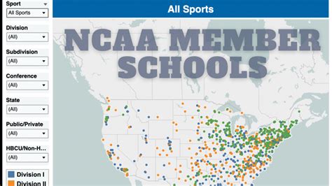 The NCAA Member Schools .